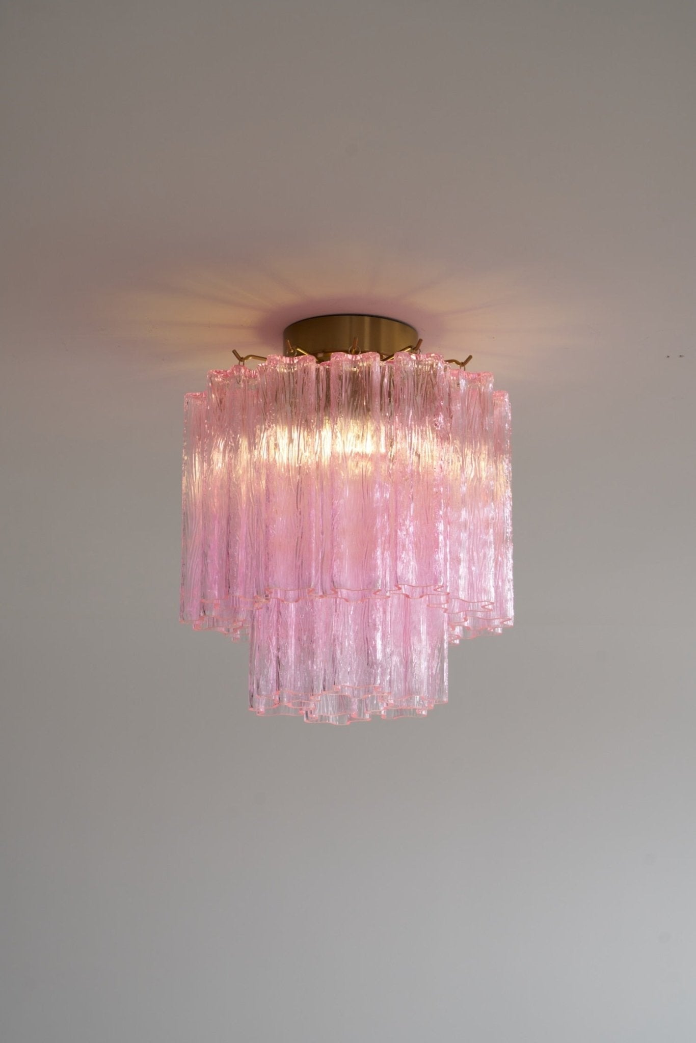 Fiora Pink Murano Glass Ceiling Lamp by FIFTH & BEAM — product view 16