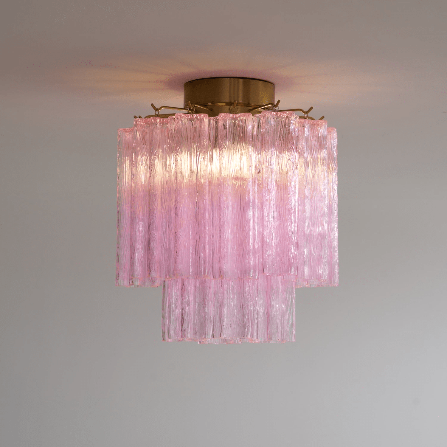 Fiora Pink Murano Glass Ceiling Lamp by FIFTH & BEAM — product view 12