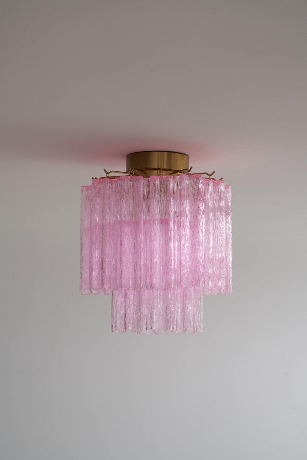Fiora Pink Murano Glass Ceiling Lamp by FIFTH & BEAM — product view 2