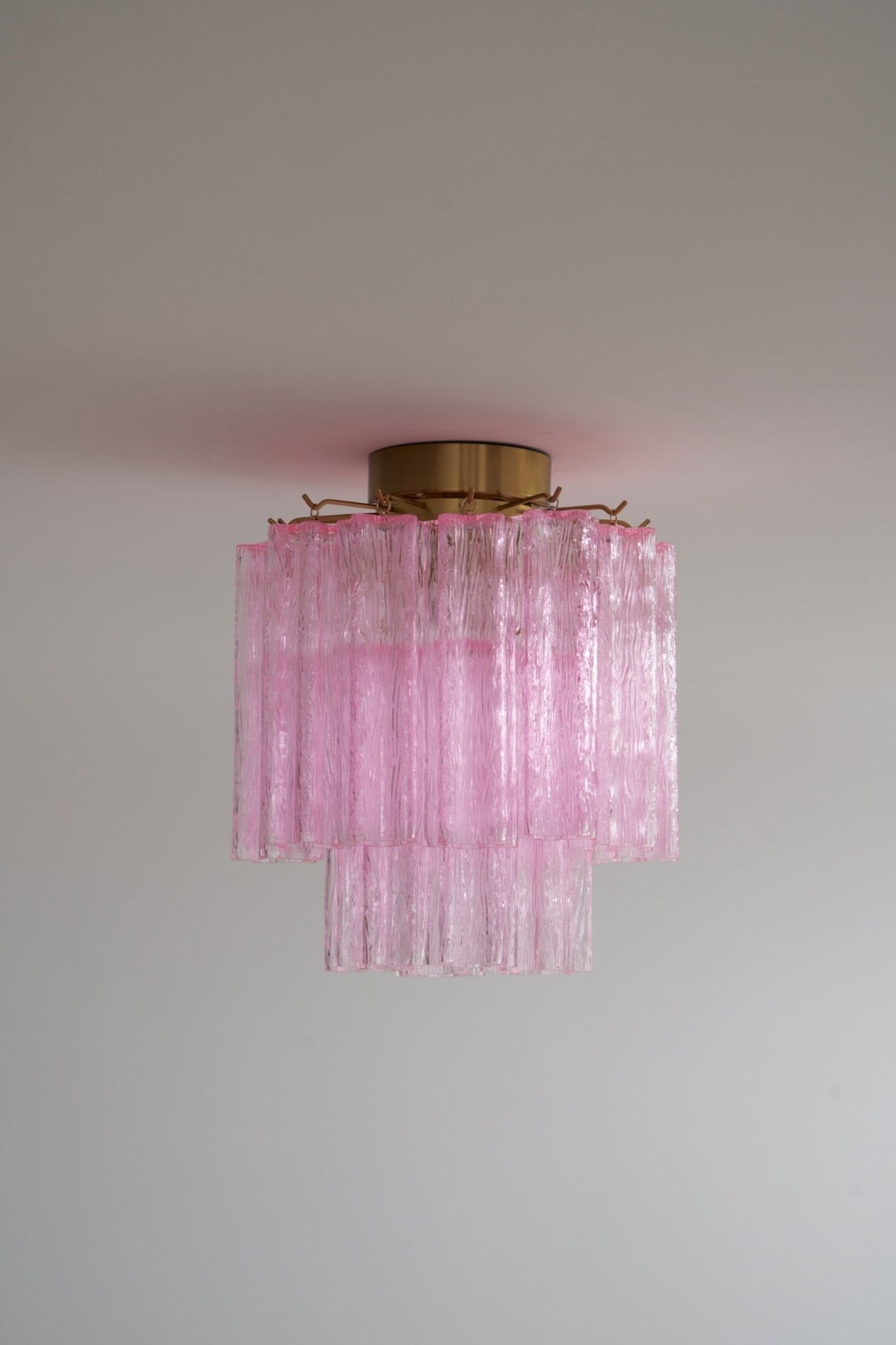 Fiora Pink Murano Glass Ceiling Lamp by FIFTH & BEAM — product view 2