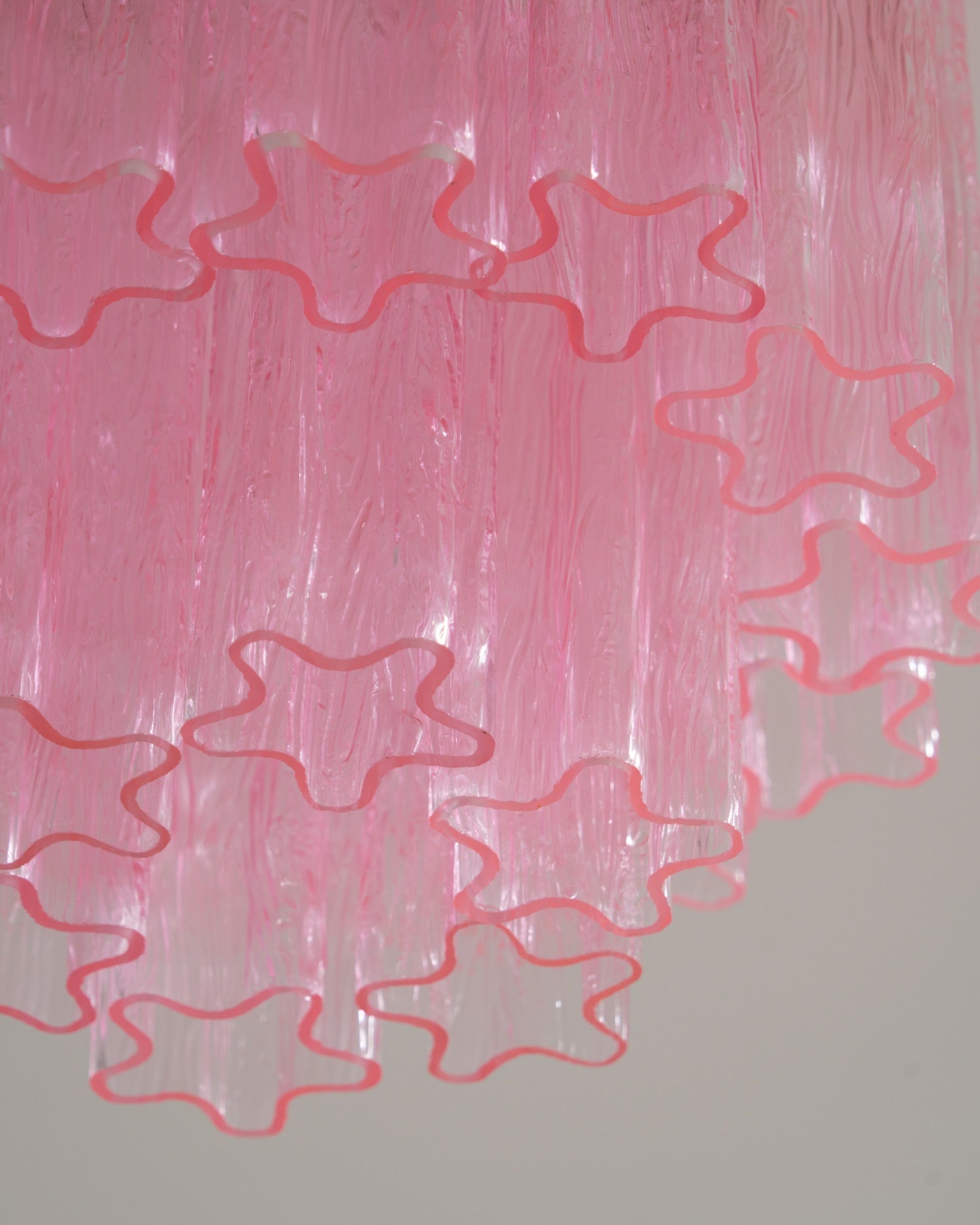 Fiora Pink Murano Glass Ceiling Lamp by FIFTH & BEAM — product view 3