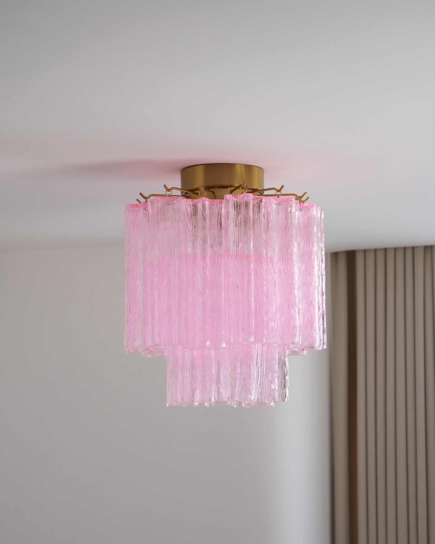 Fiora Pink Murano Glass Ceiling Lamp by FIFTH & BEAM — product view 5