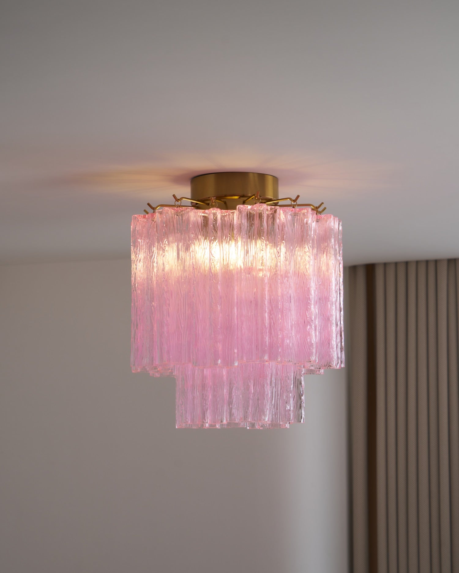 Fiora Pink Murano Glass Ceiling Lamp by FIFTH & BEAM — product view 7