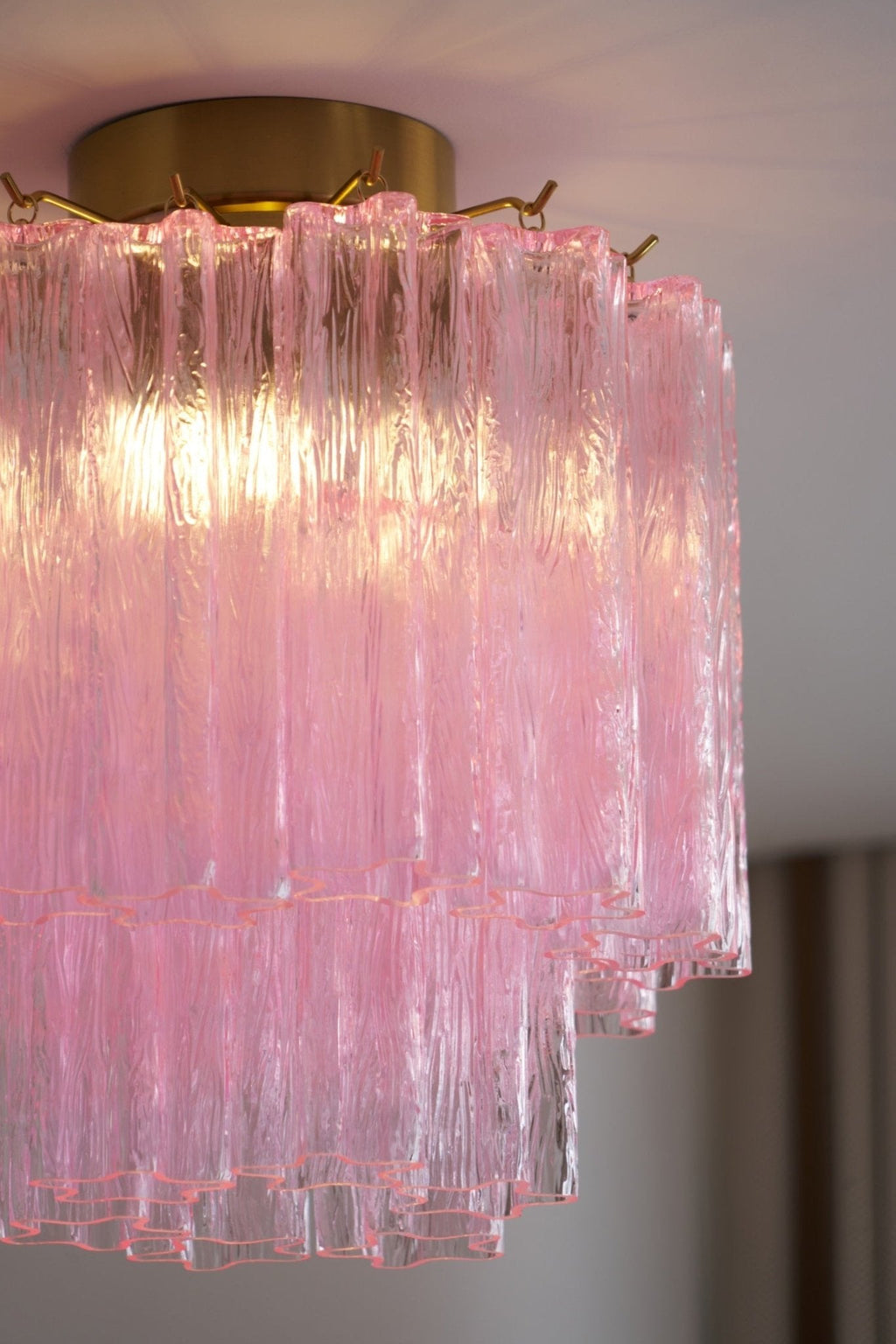 Fiora Pink Murano Glass Ceiling Lamp by FIFTH & BEAM — product view 8