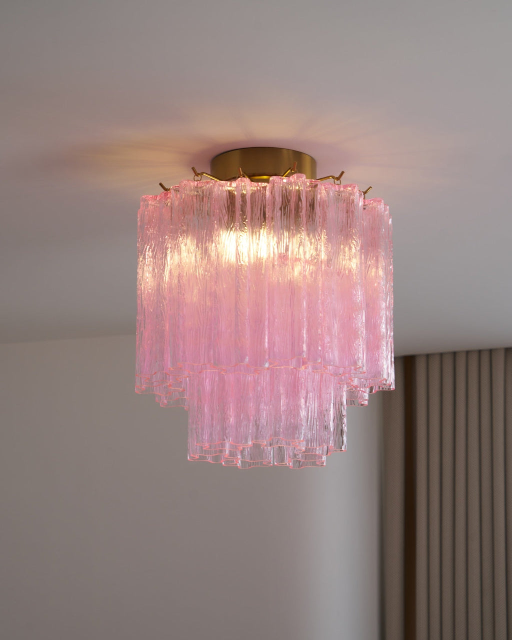 Fiora Pink Murano Glass Ceiling Lamp by FIFTH & BEAM — product view 9