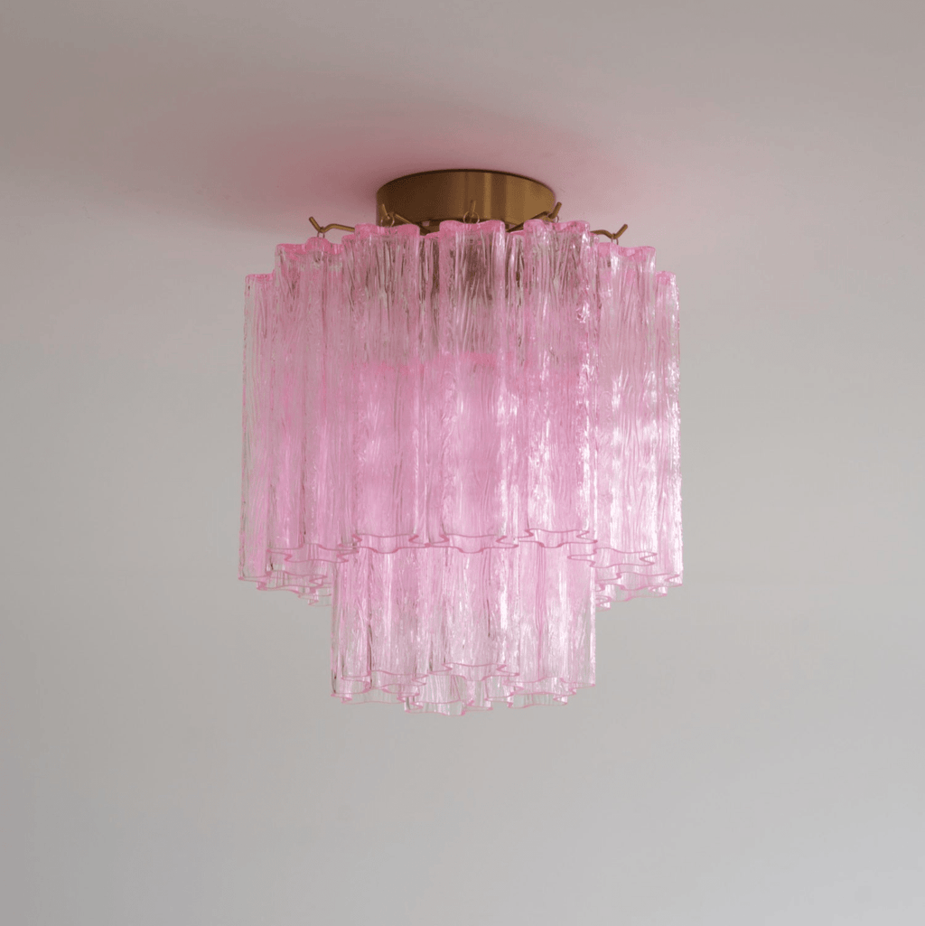 Fiora Pink Murano Glass Ceiling Lamp by FIFTH & BEAM — product view 11