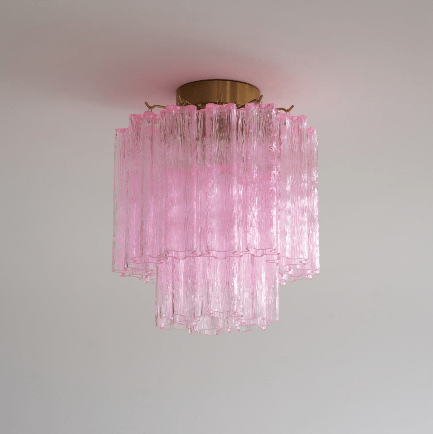 Fiora Pink Murano Glass Ceiling Lamp by FIFTH & BEAM — product view 11