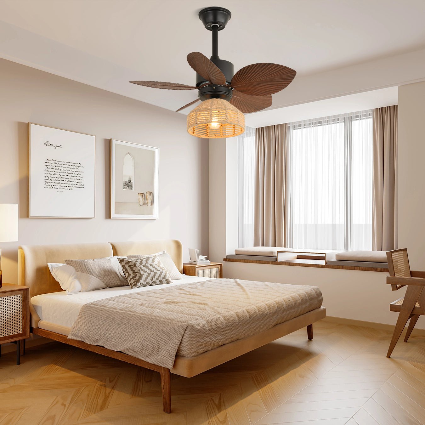 Flora Ceiling Fan Light by FIFTH & BEAM — product view 2