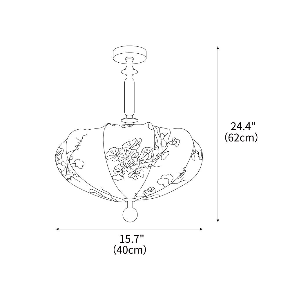 Floral Ceiling Lamp by FIFTH & BEAM — product view 3