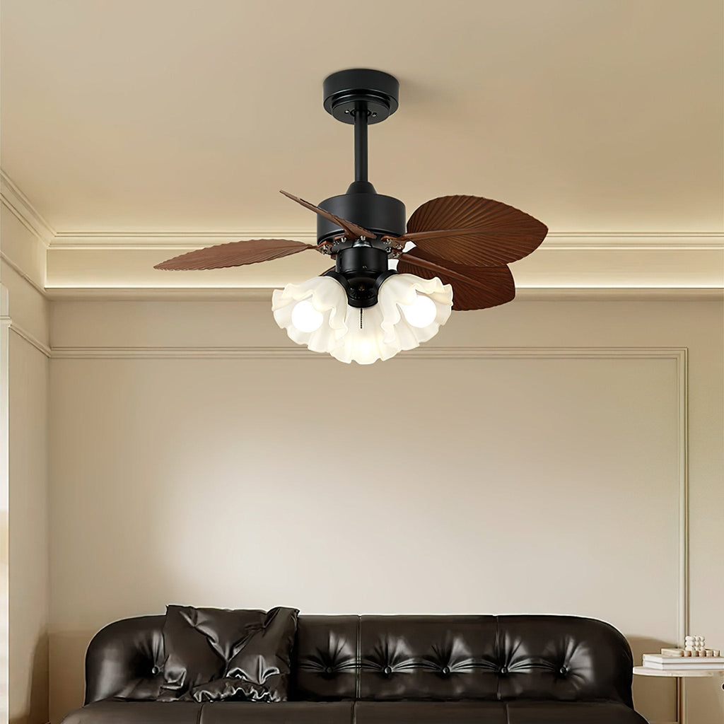Floriva Leaf Ceiling Fan Light by FIFTH & BEAM — product view 2
