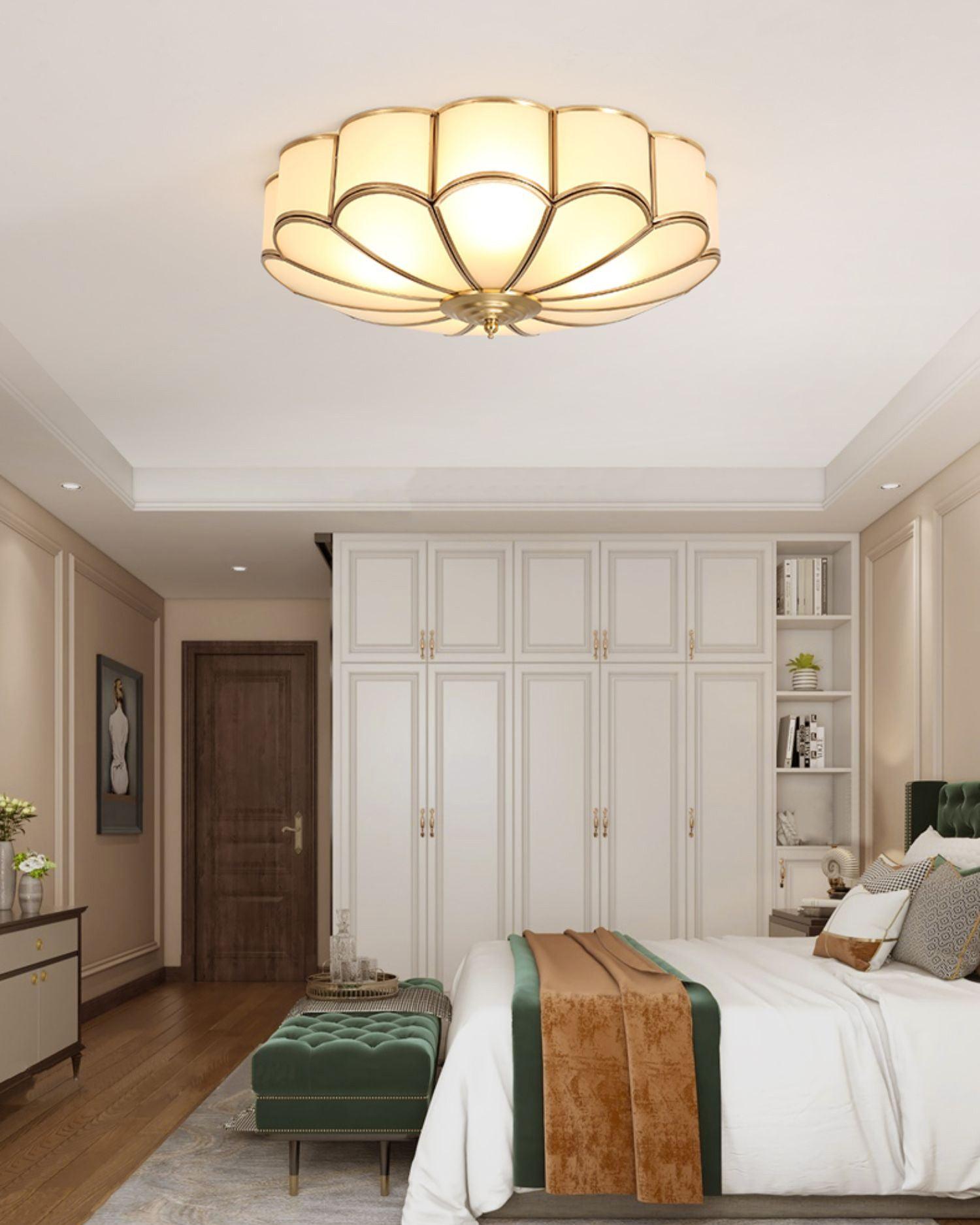 Scalloped Flush Ceiling Light by FIFTH & BEAM — product view 23
