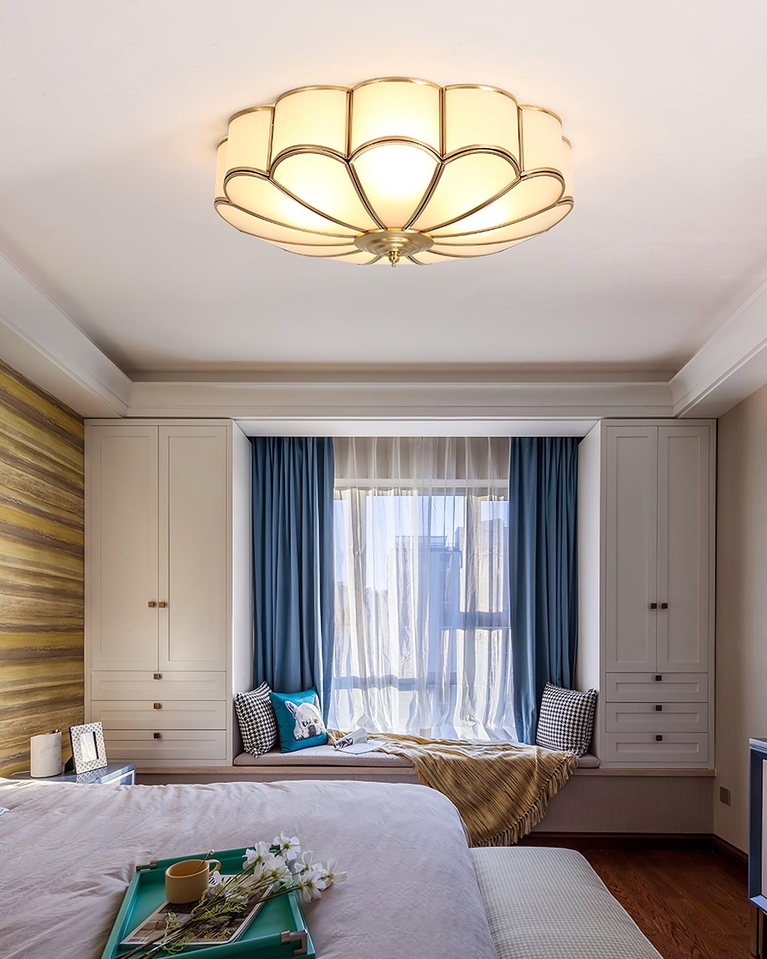 Scalloped Flush Ceiling Light by FIFTH & BEAM — product view 5