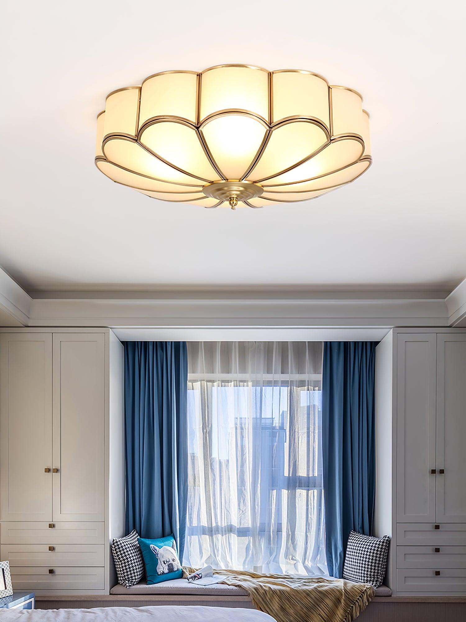Scalloped Flush Ceiling Light by FIFTH & BEAM — product view 7