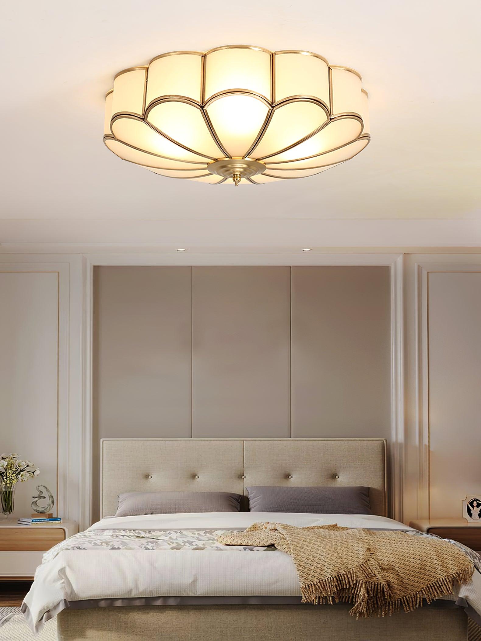 Scalloped Flush Ceiling Light by FIFTH & BEAM — product view 6