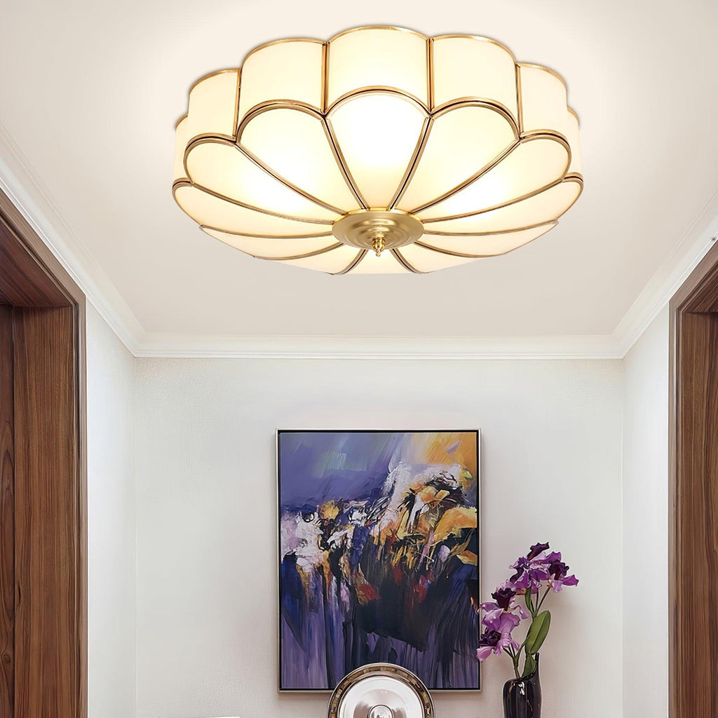 Scalloped Flush Ceiling Light by FIFTH & BEAM — product view 8