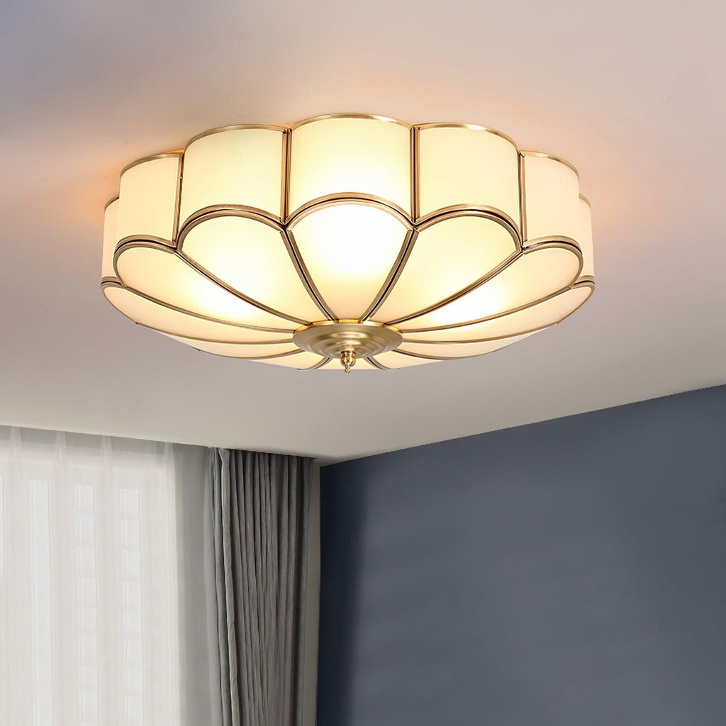 Scalloped Flush Ceiling Light by FIFTH & BEAM — product view 3