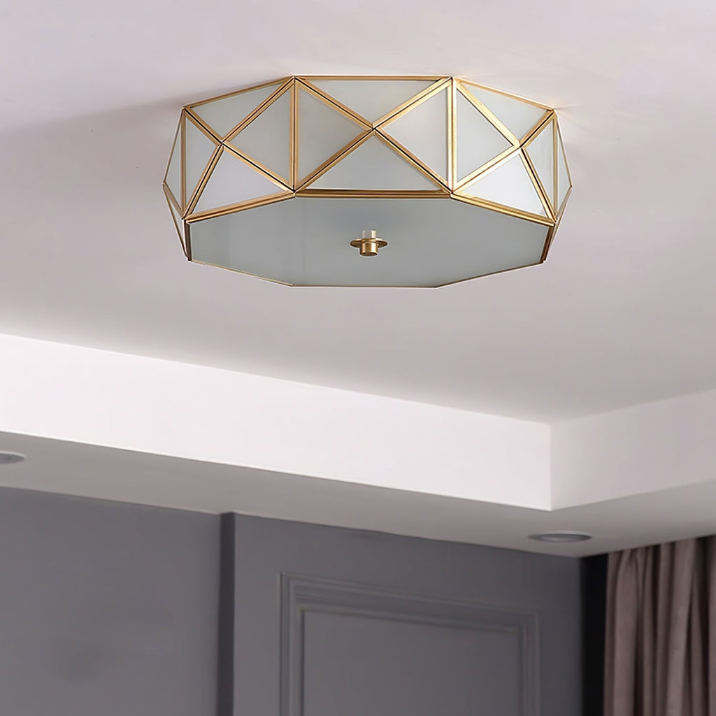 Geometric Shaped Flush Ceiling Light by FIFTH & BEAM — product view 7