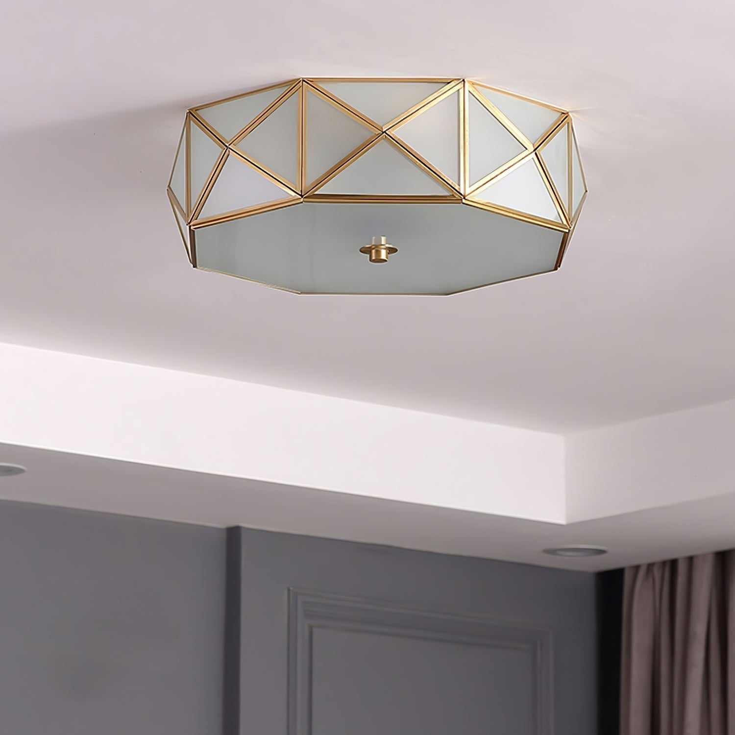 Geometric Shaped Flush Ceiling Light by FIFTH & BEAM — product view 7