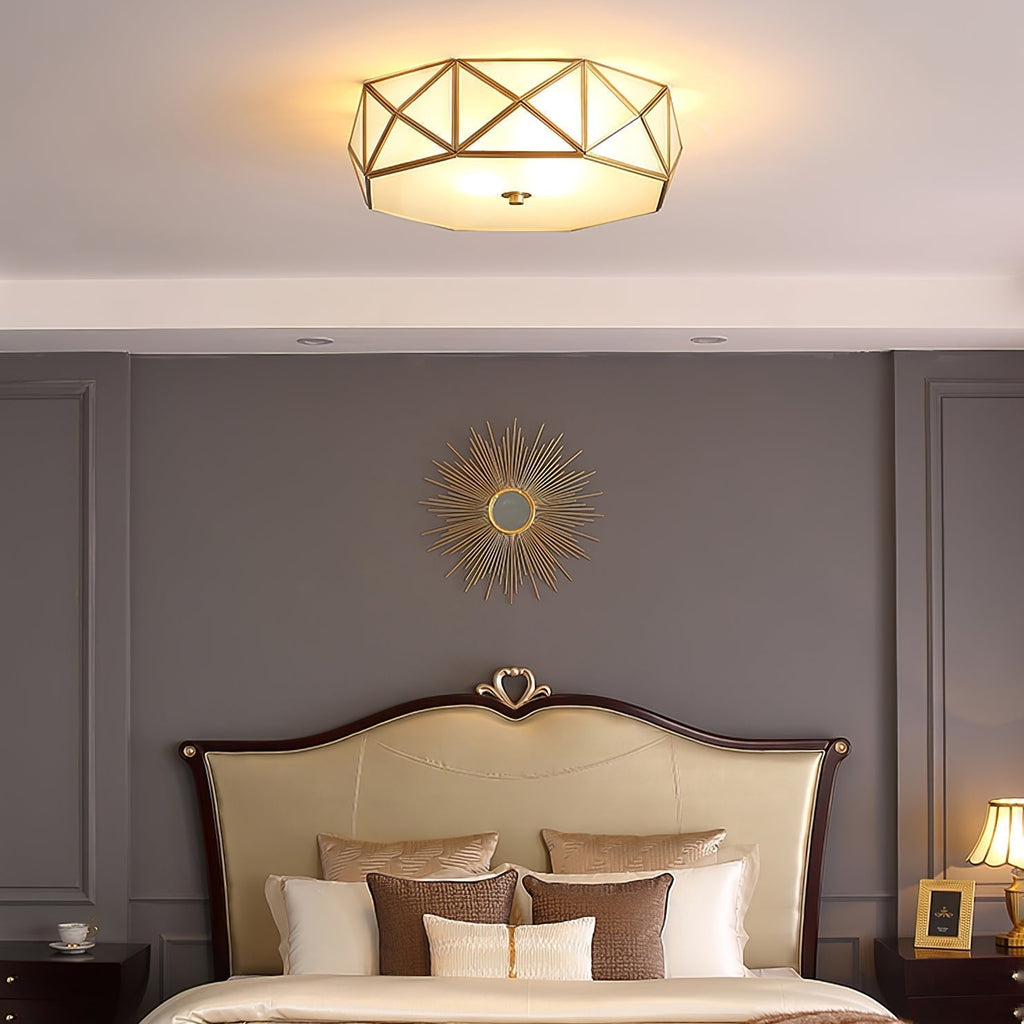 Geometric Shaped Flush Ceiling Light by FIFTH & BEAM — product view 8