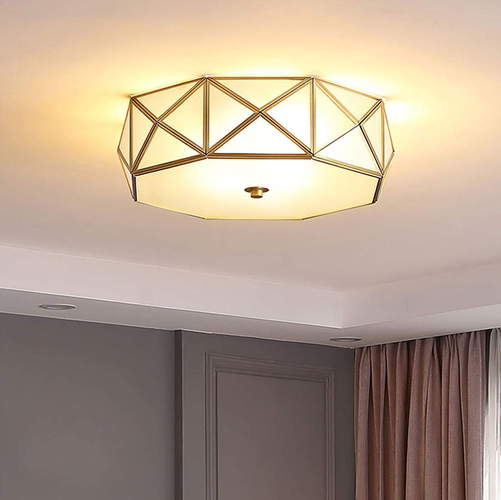 Geometric Shaped Flush Ceiling Light by FIFTH & BEAM — product view 2