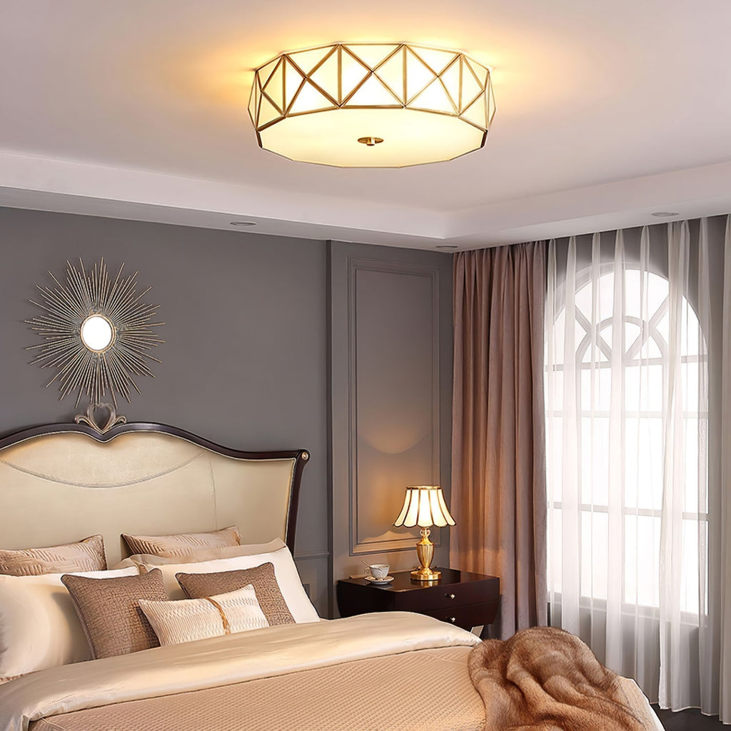 Geometric Shaped Flush Ceiling Light by FIFTH & BEAM — product view 5