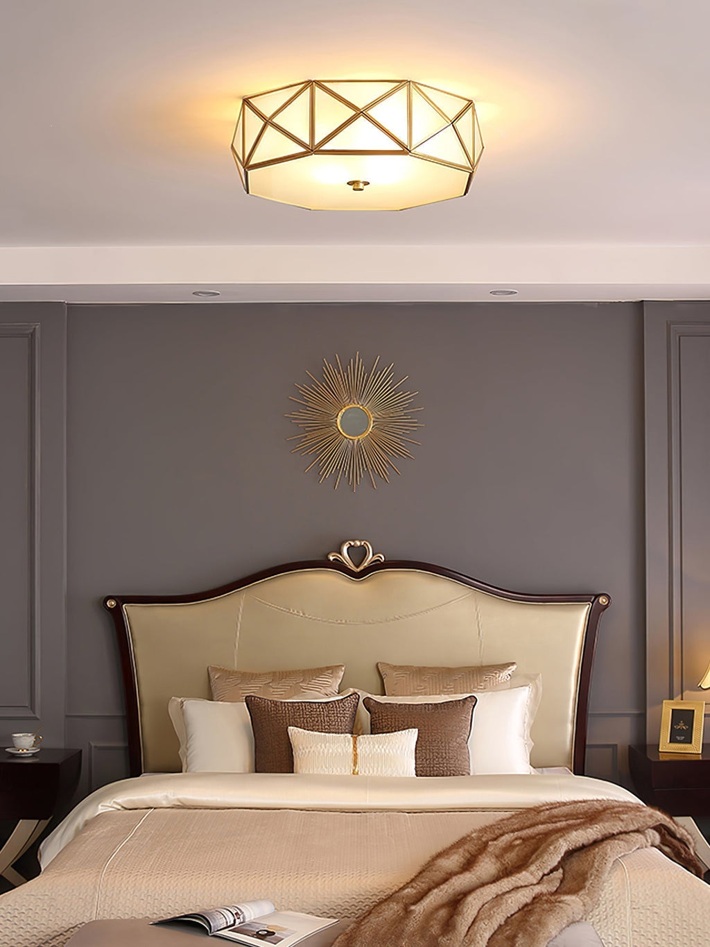 Geometric Shaped Flush Ceiling Light by FIFTH & BEAM — product view 9