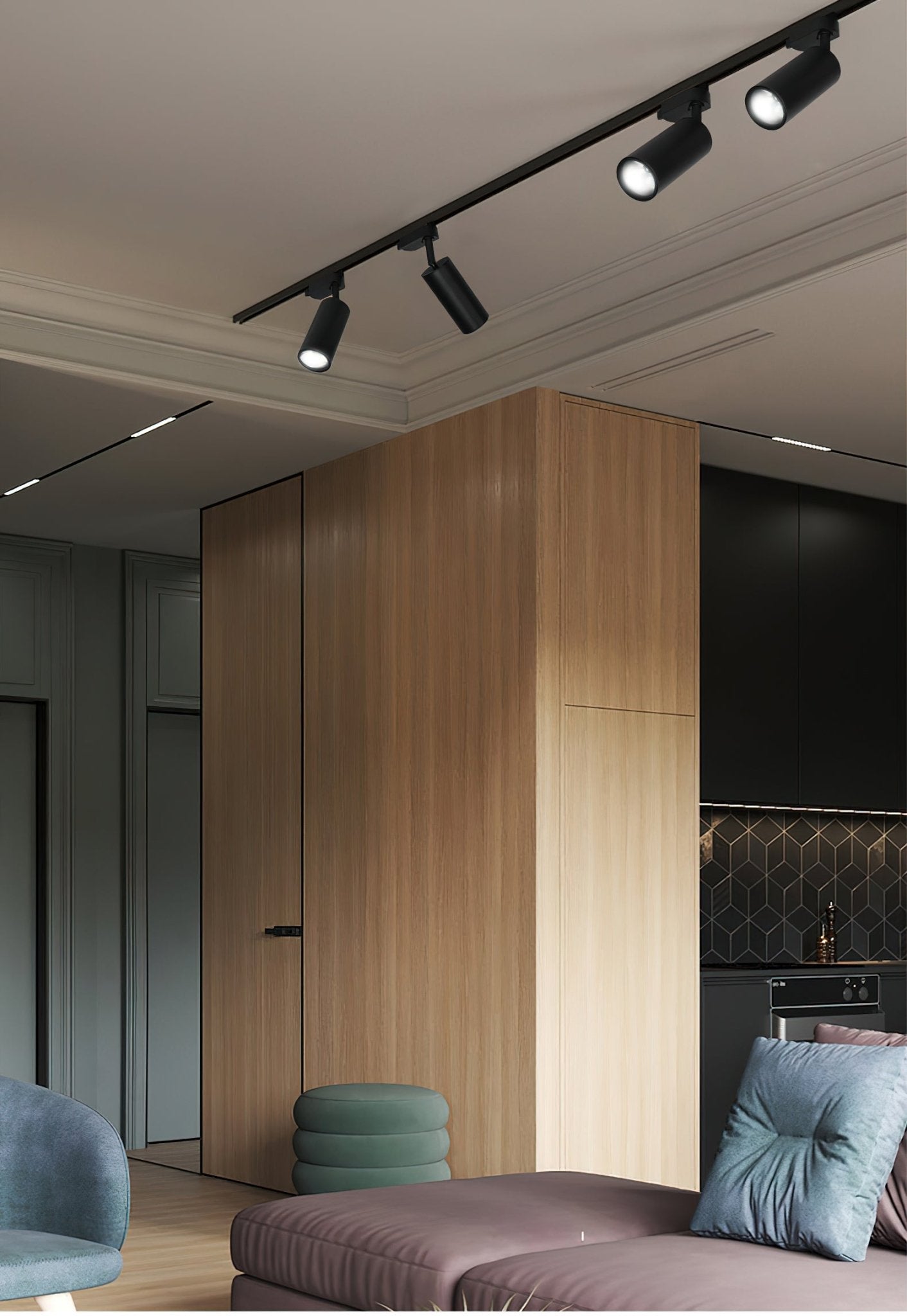 Gilded Rail Track Light by FIFTH & BEAM — product view 3