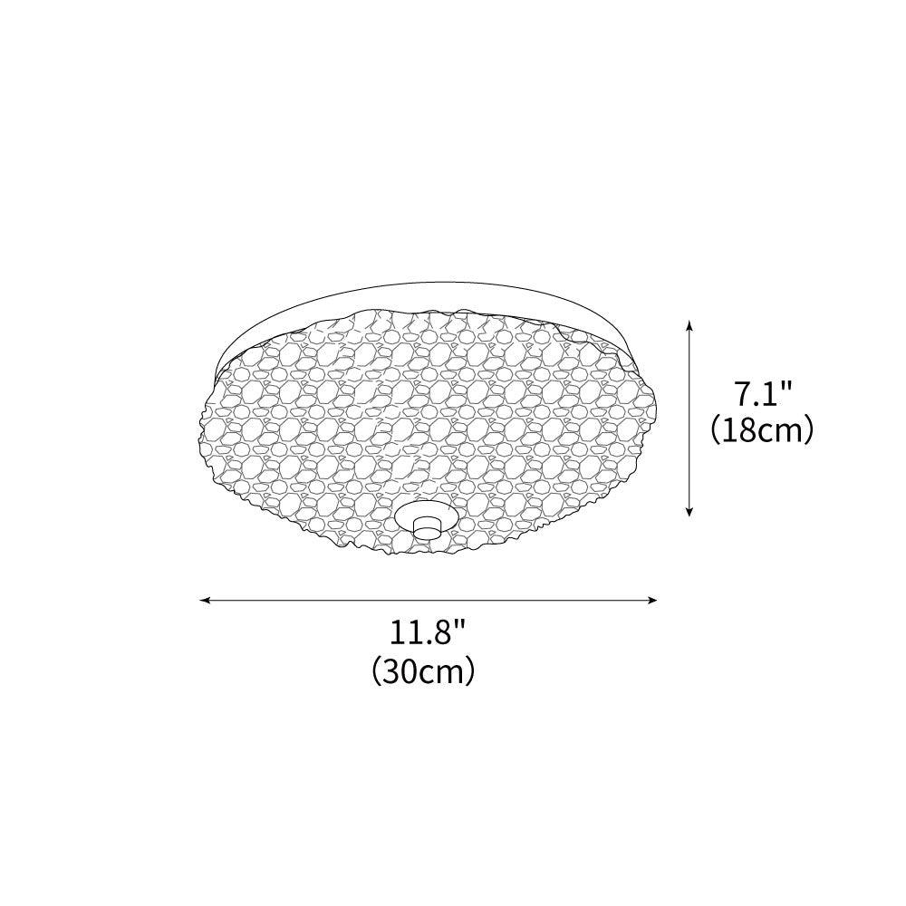 Gino Ice Pattern Ceiling Lamp by FIFTH & BEAM — product view 3