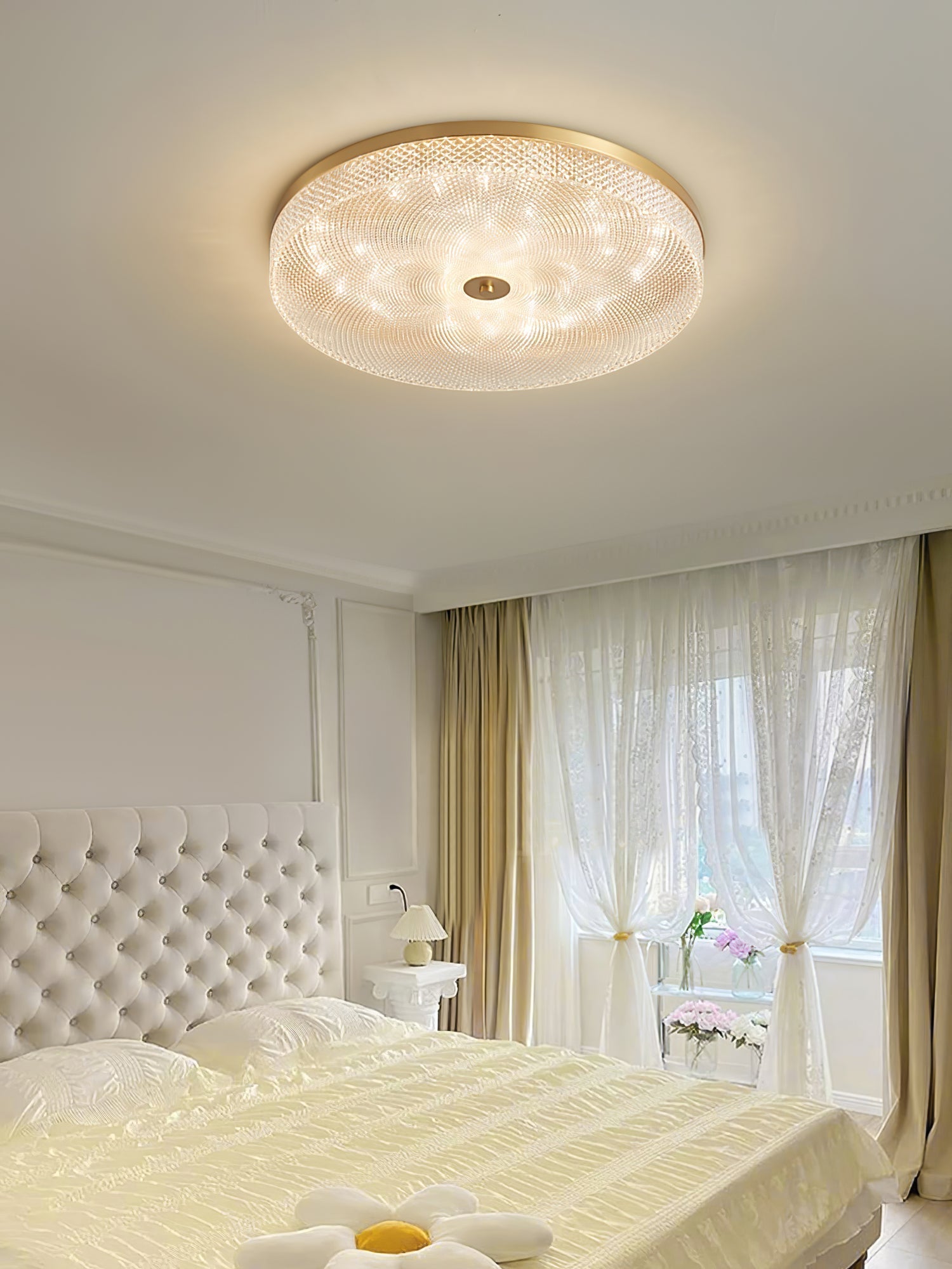 Glimmering Striped Ceiling Light by FIFTH & BEAM — product view 4