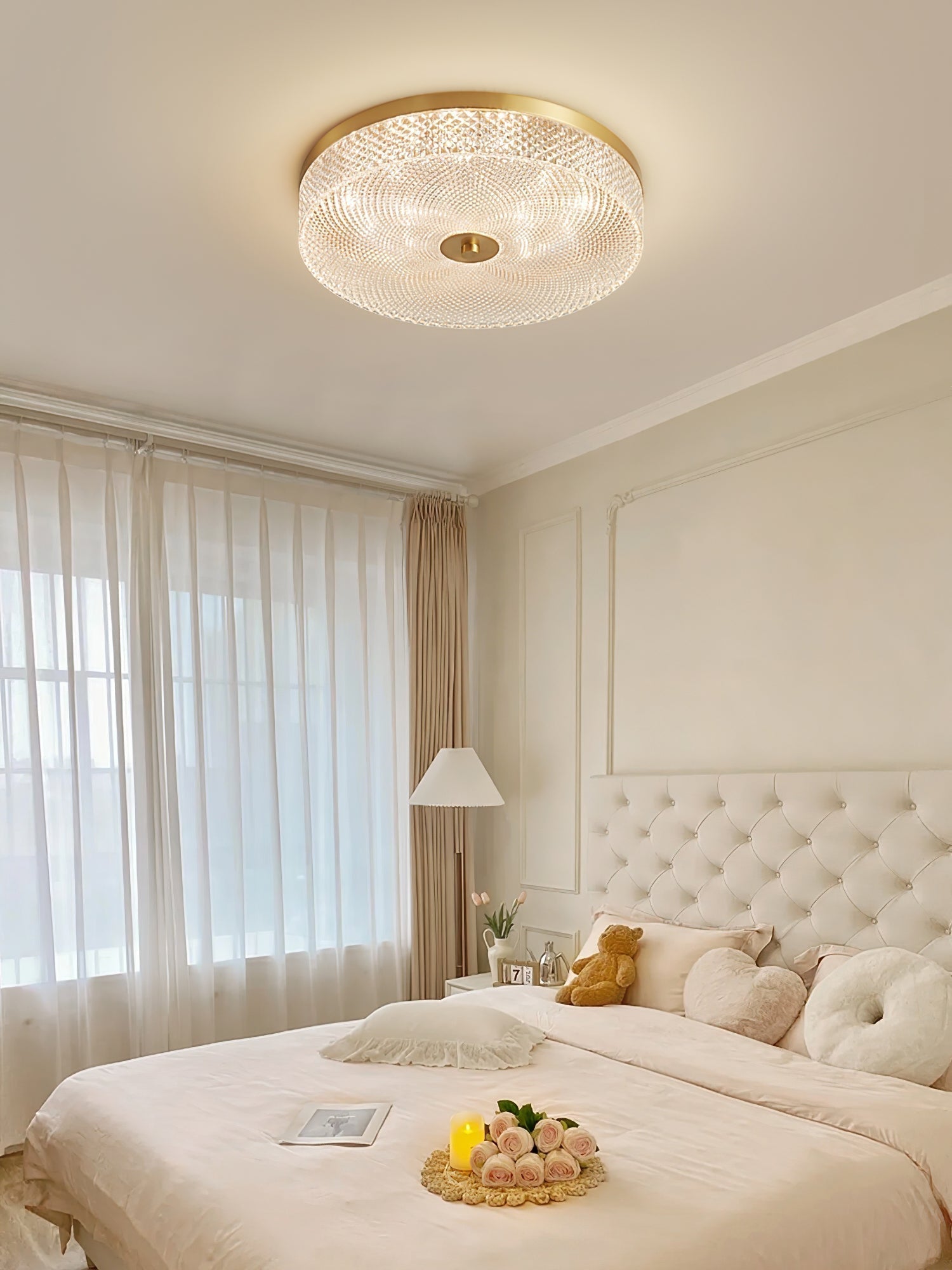 Glimmering Striped Ceiling Light by FIFTH & BEAM — product view 6