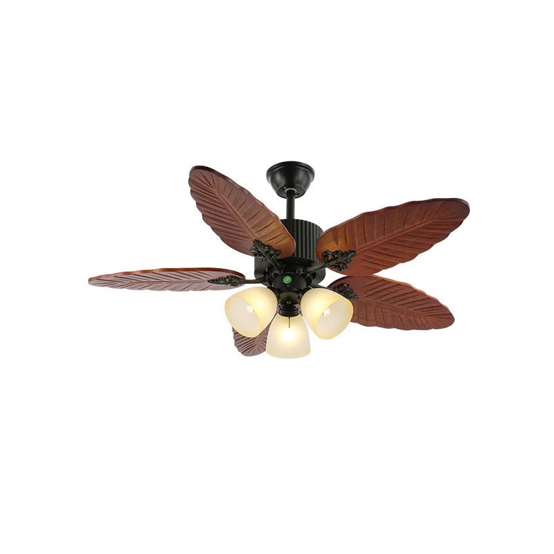 Banana Wood Leaves Ceiling Fan Light by FIFTH & BEAM — product view 7