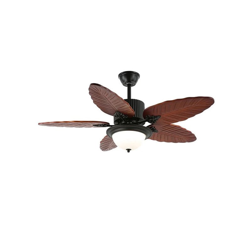 Banana Wood Leaves Ceiling Fan Light by FIFTH & BEAM — product view 9