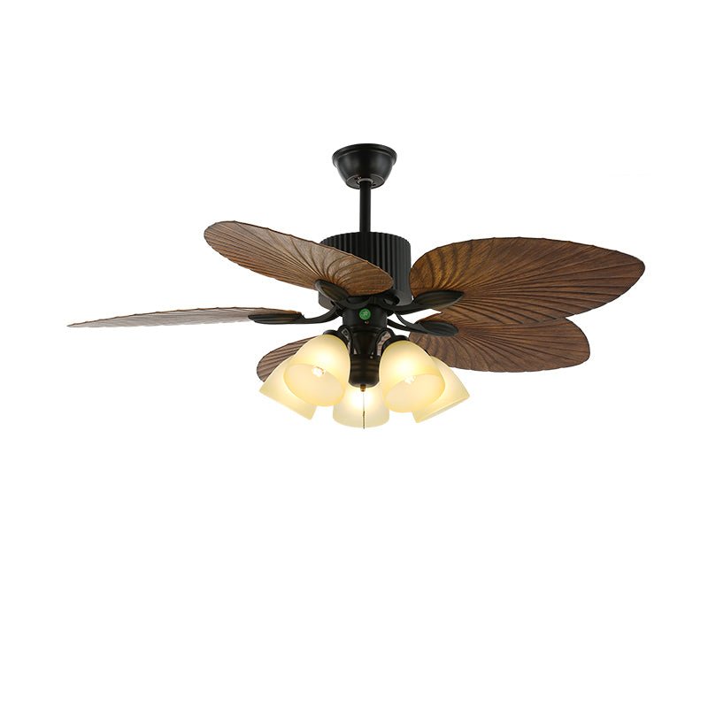 Banana Leaves Ceiling Fan Light by FIFTH & BEAM — product view 5