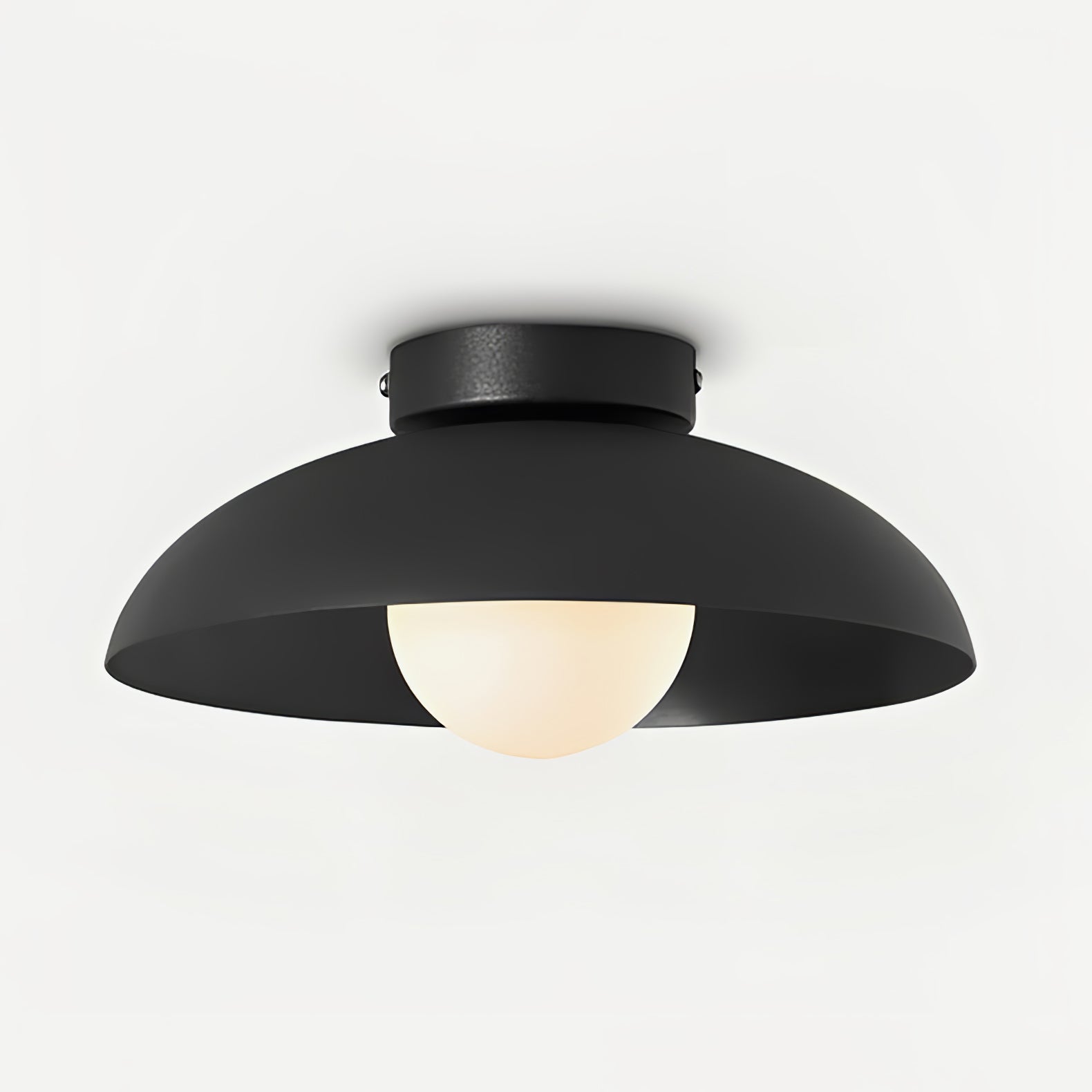 Harper Glass Dome Ceiling Lamp by FIFTH & BEAM — product view 4