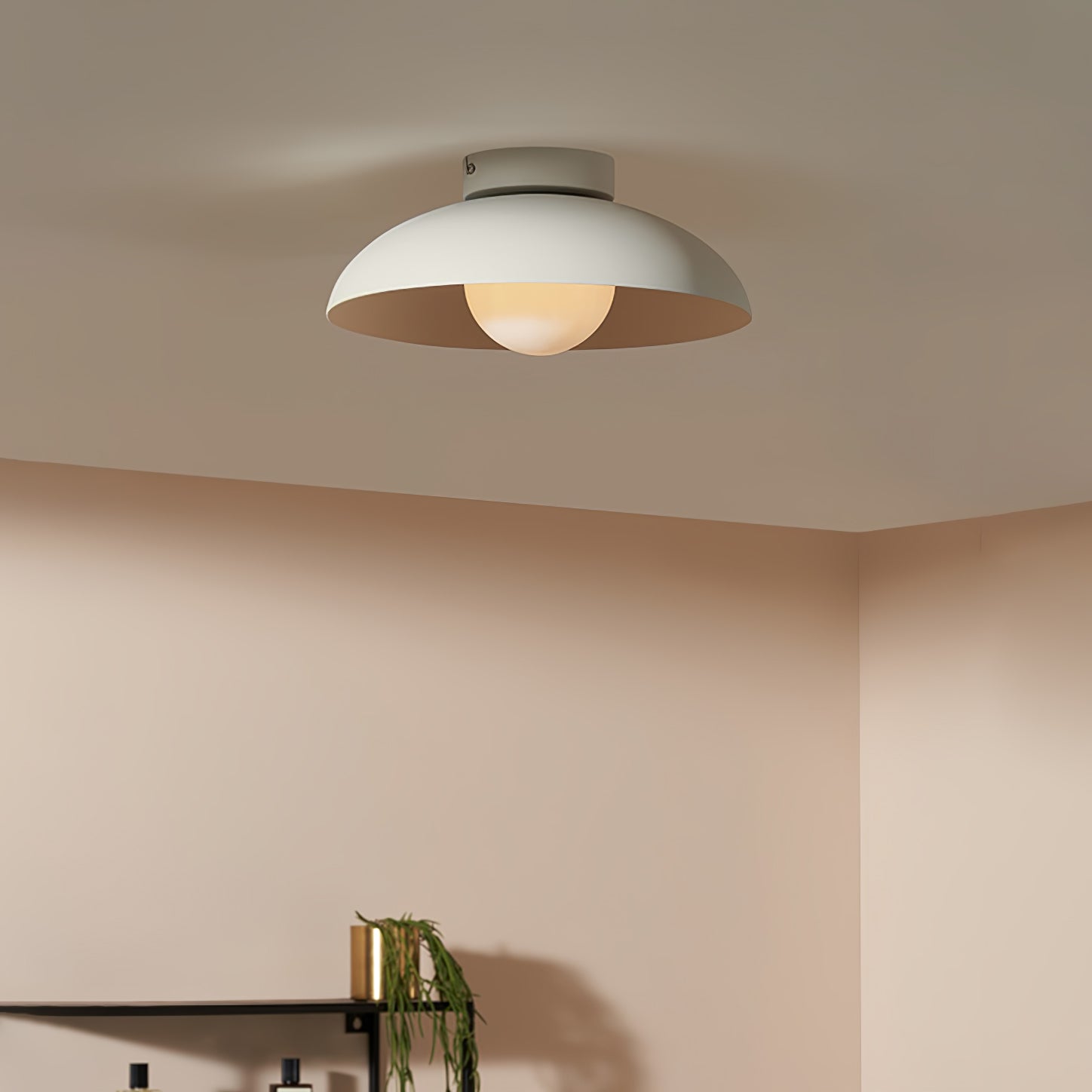 Harper Glass Dome Ceiling Lamp by FIFTH & BEAM — product view 2