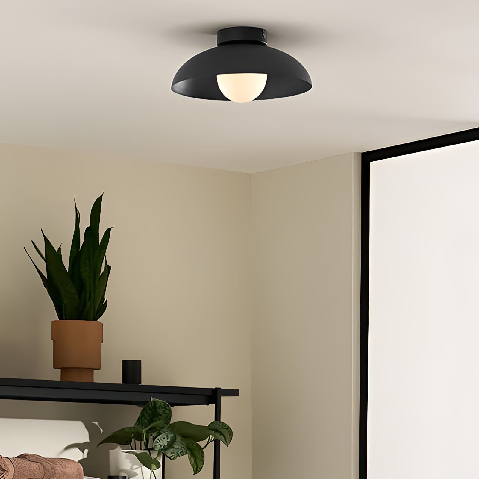 Harper Glass Dome Ceiling Lamp by FIFTH & BEAM — product view 3
