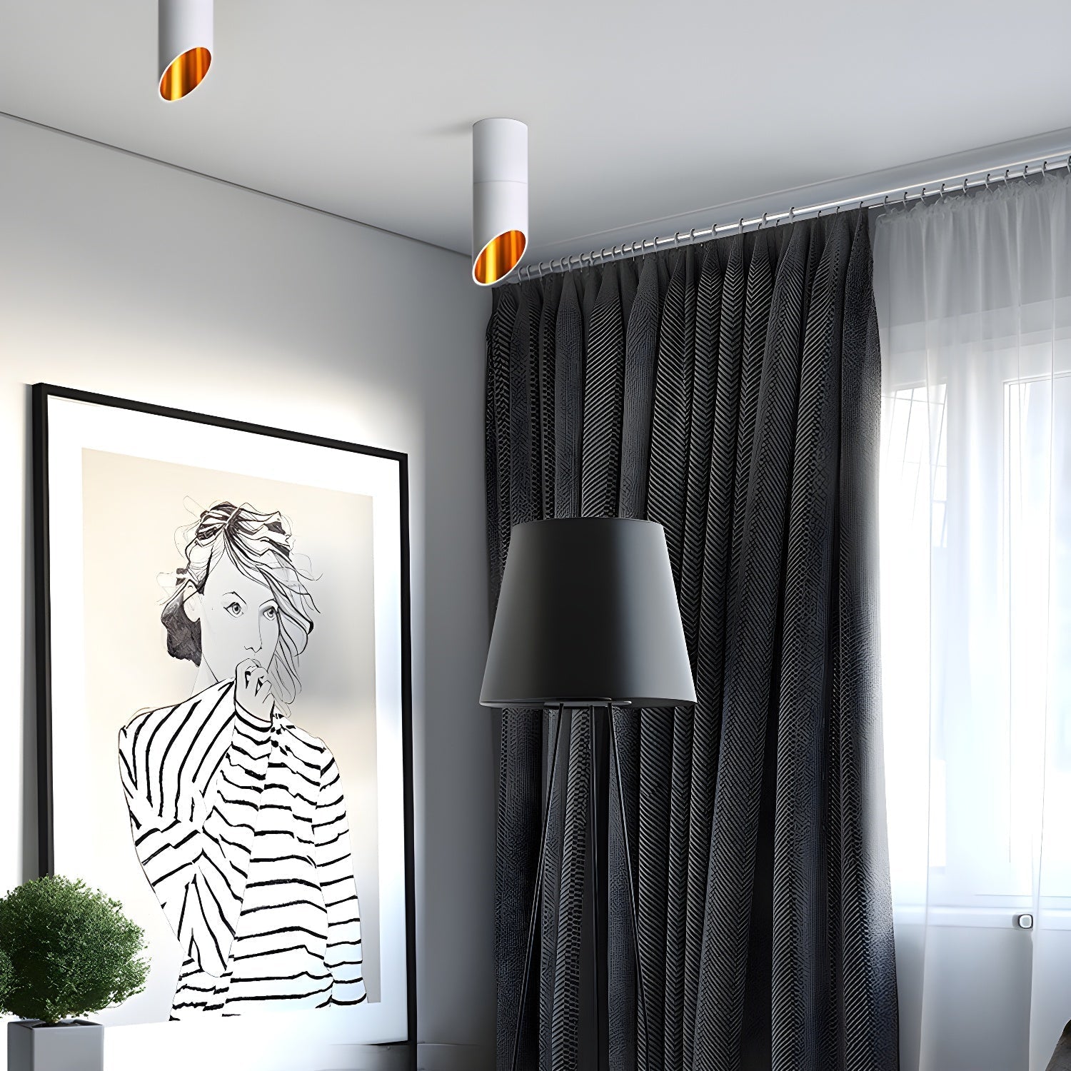 Hazel Tube Surface Downlight by FIFTH & BEAM — product view 9