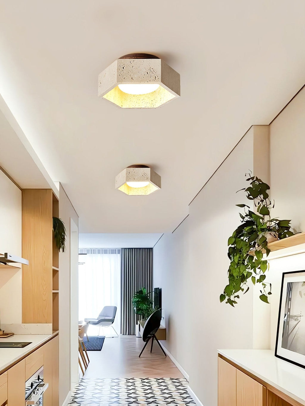 Hexa Core Ceiling Light by FIFTH & BEAM — product view 6