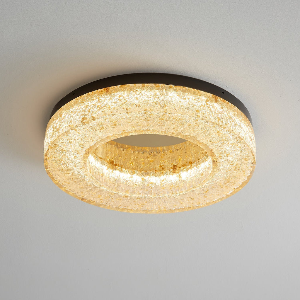 Ice Crack Circle Ceiling Lamp by FIFTH & BEAM — product view 3