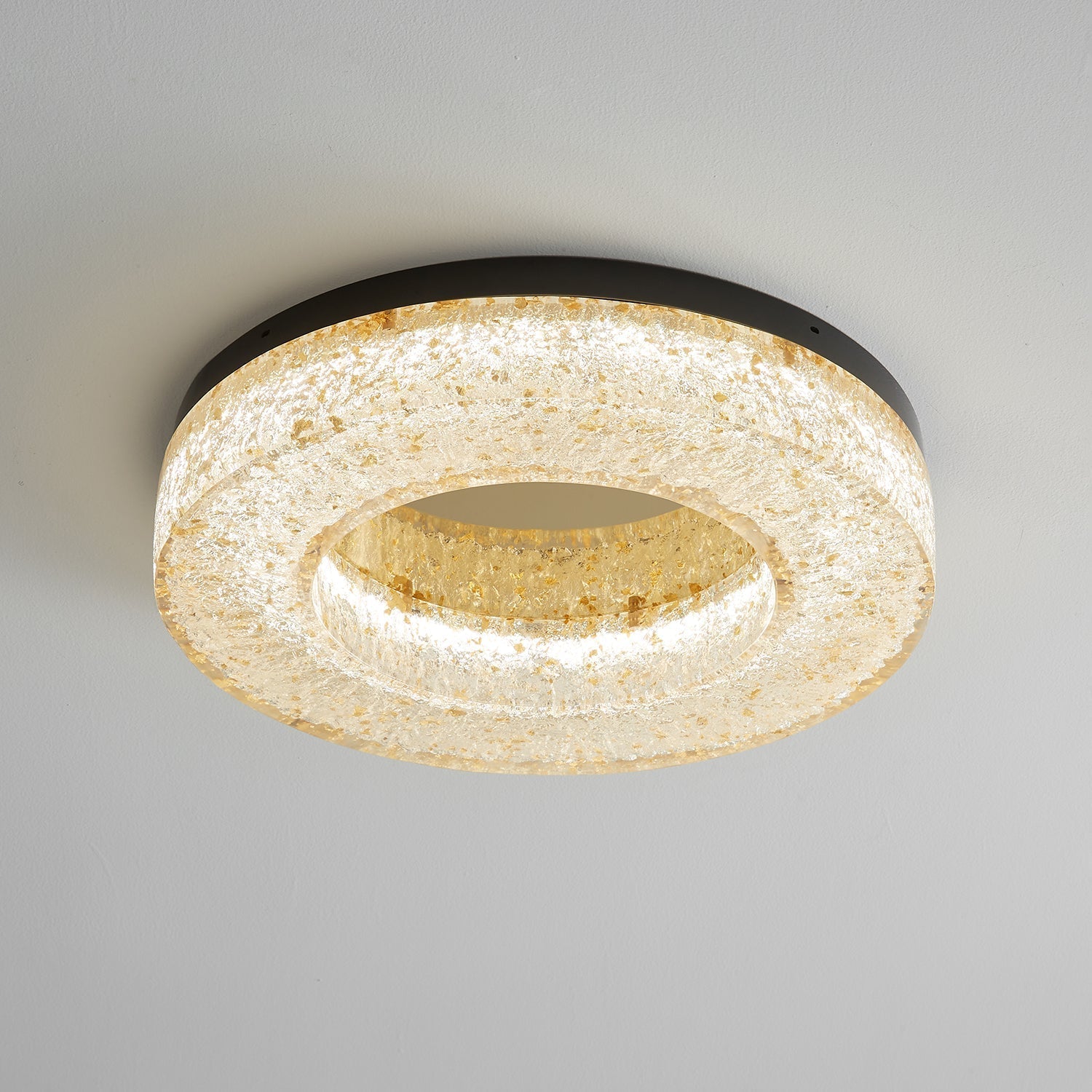 Ice Crack Circle Ceiling Lamp by FIFTH & BEAM — product view 4
