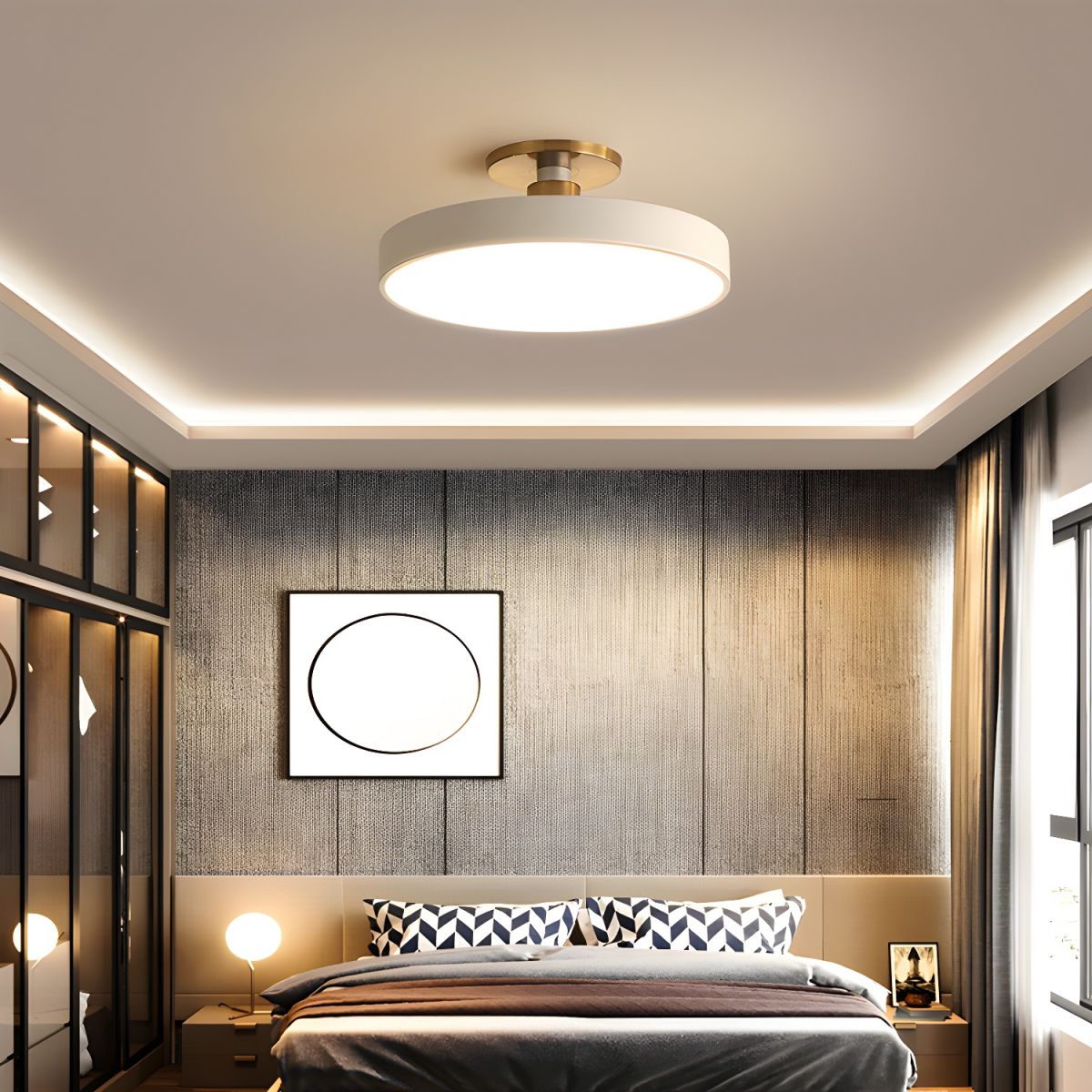 Isla Flush Mount Ceiling Lamp by FIFTH & BEAM — product view 12