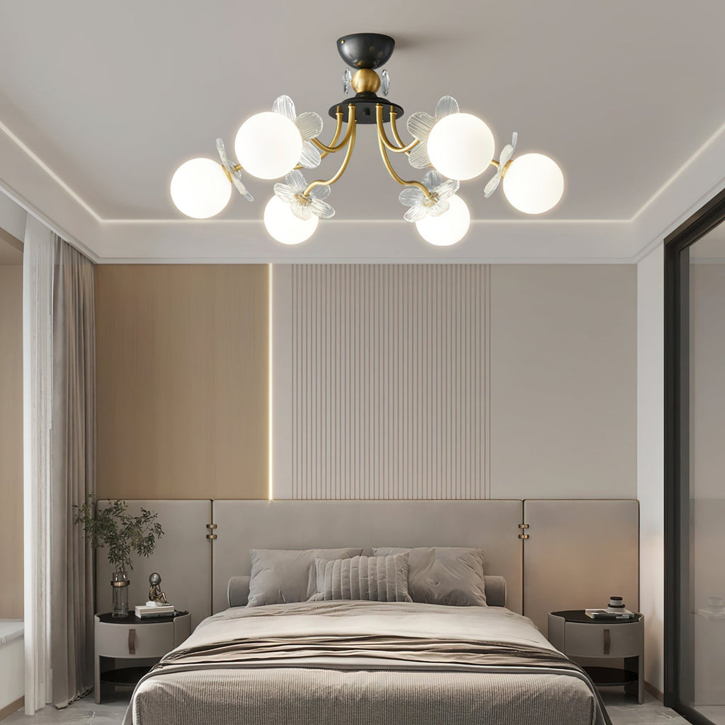 Blossom Flower Glass Chandelier by FIFTH & BEAM — product view 3