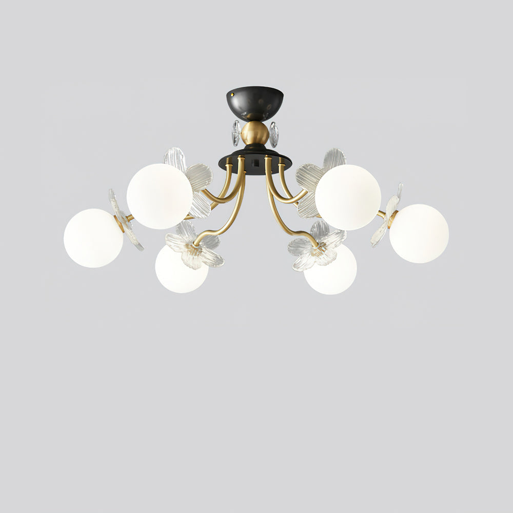 Blossom Flower Glass Chandelier by FIFTH & BEAM — product view 5