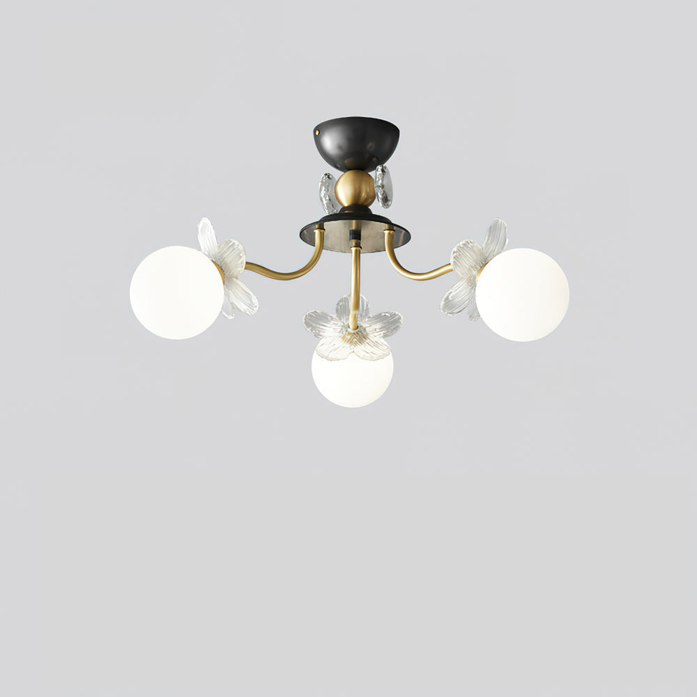 Blossom Flower Glass Chandelier by FIFTH & BEAM — product view 4