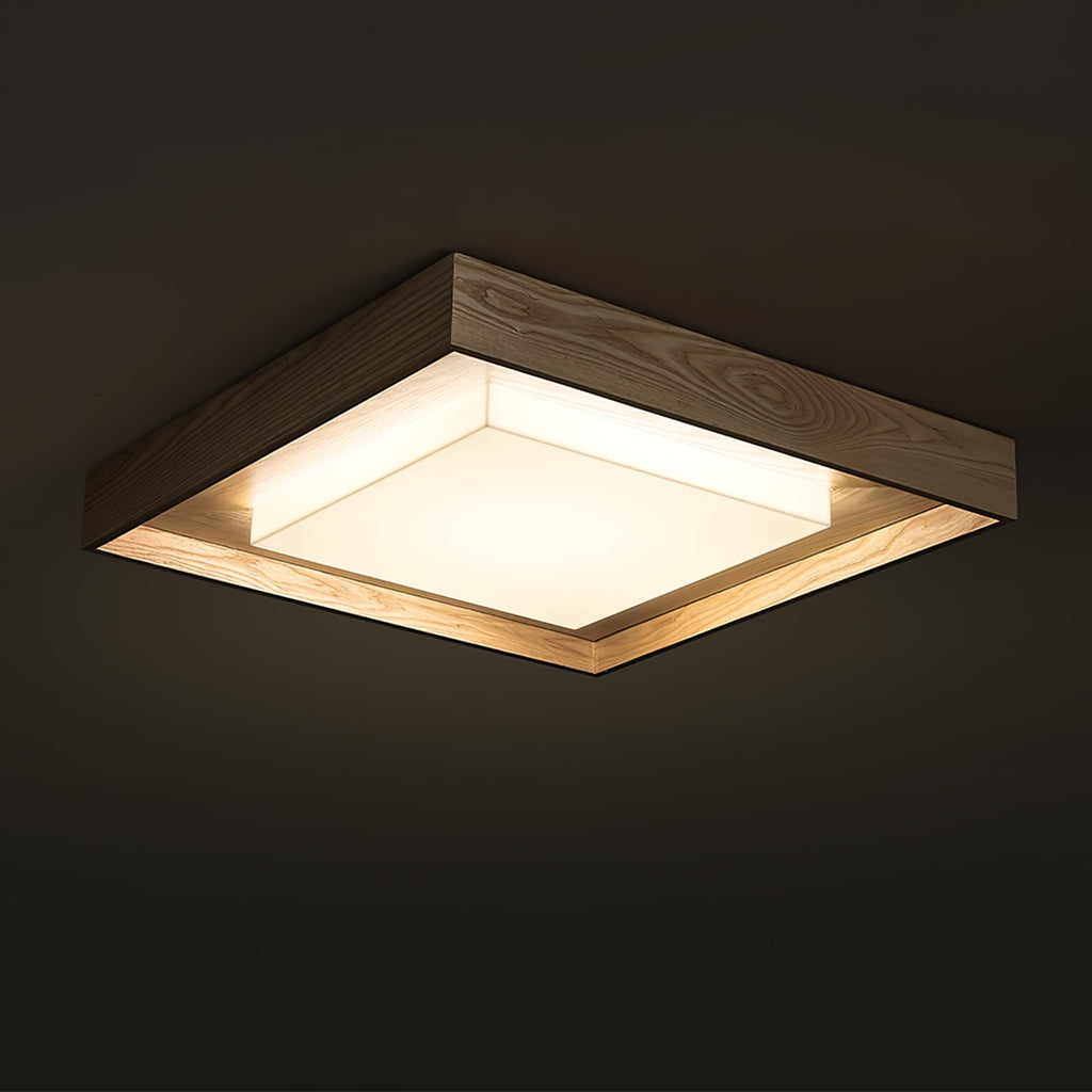 Kurin Wood Frame Ceiling Light by FIFTH & BEAM — product view 13
