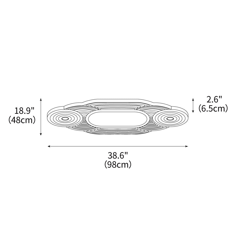 Lianyan Ceiling Lamp 38.6" by FIFTH & BEAM — product view 3