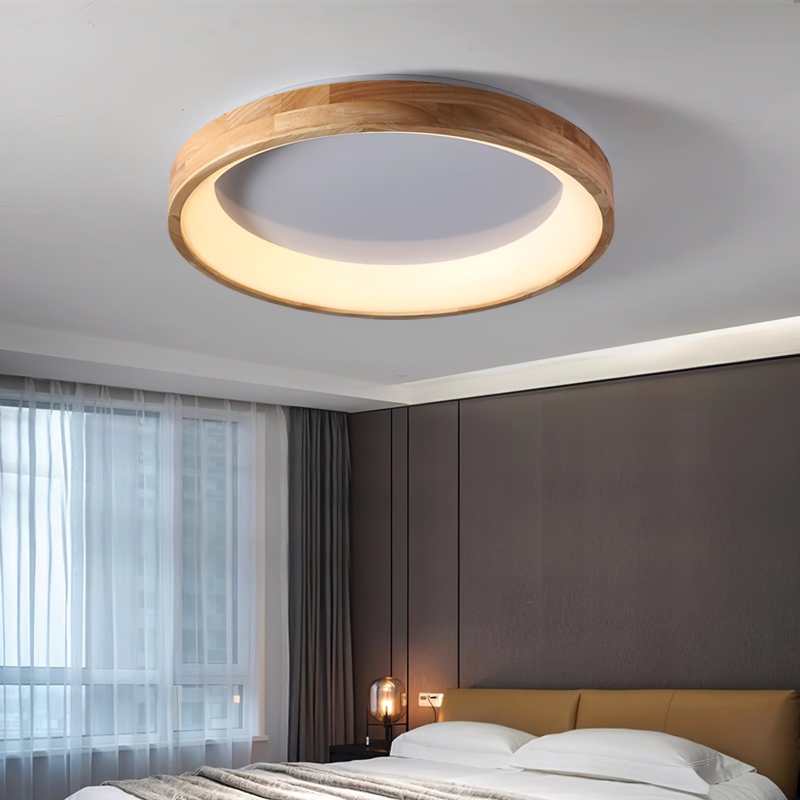 Ligna Square Ceiling Light by FIFTH & BEAM — product view 5