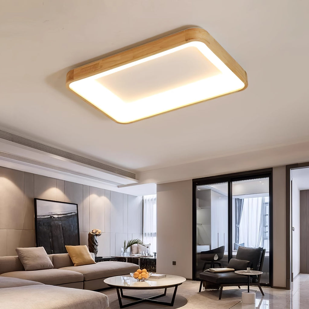 Ligna Square Ceiling Light by FIFTH & BEAM — product view 7