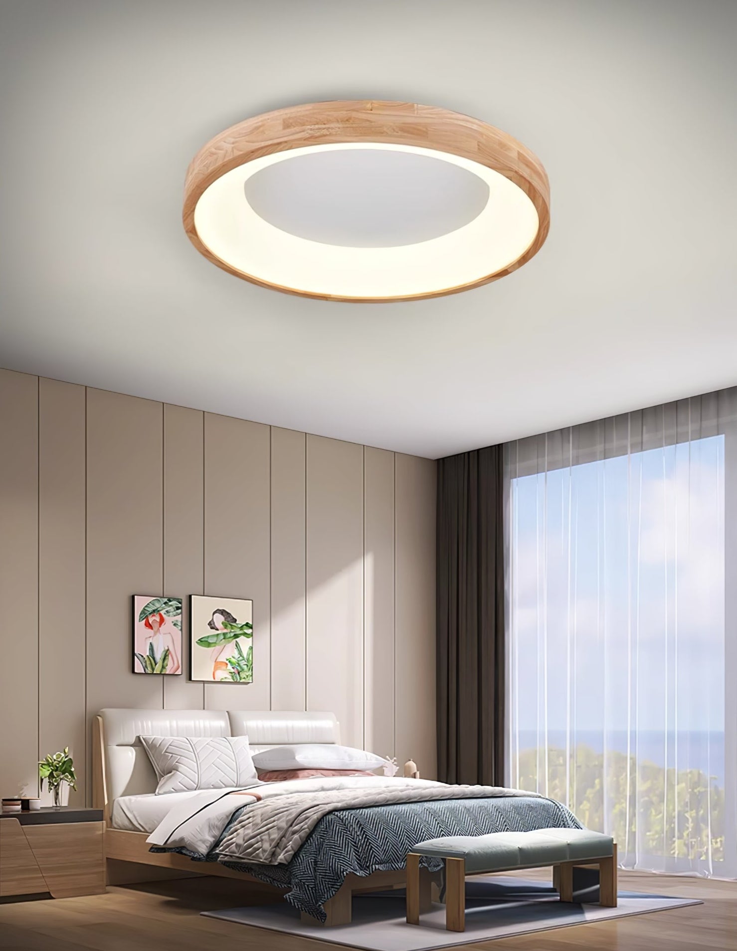 Ligna Square Ceiling Light by FIFTH & BEAM — product view 17