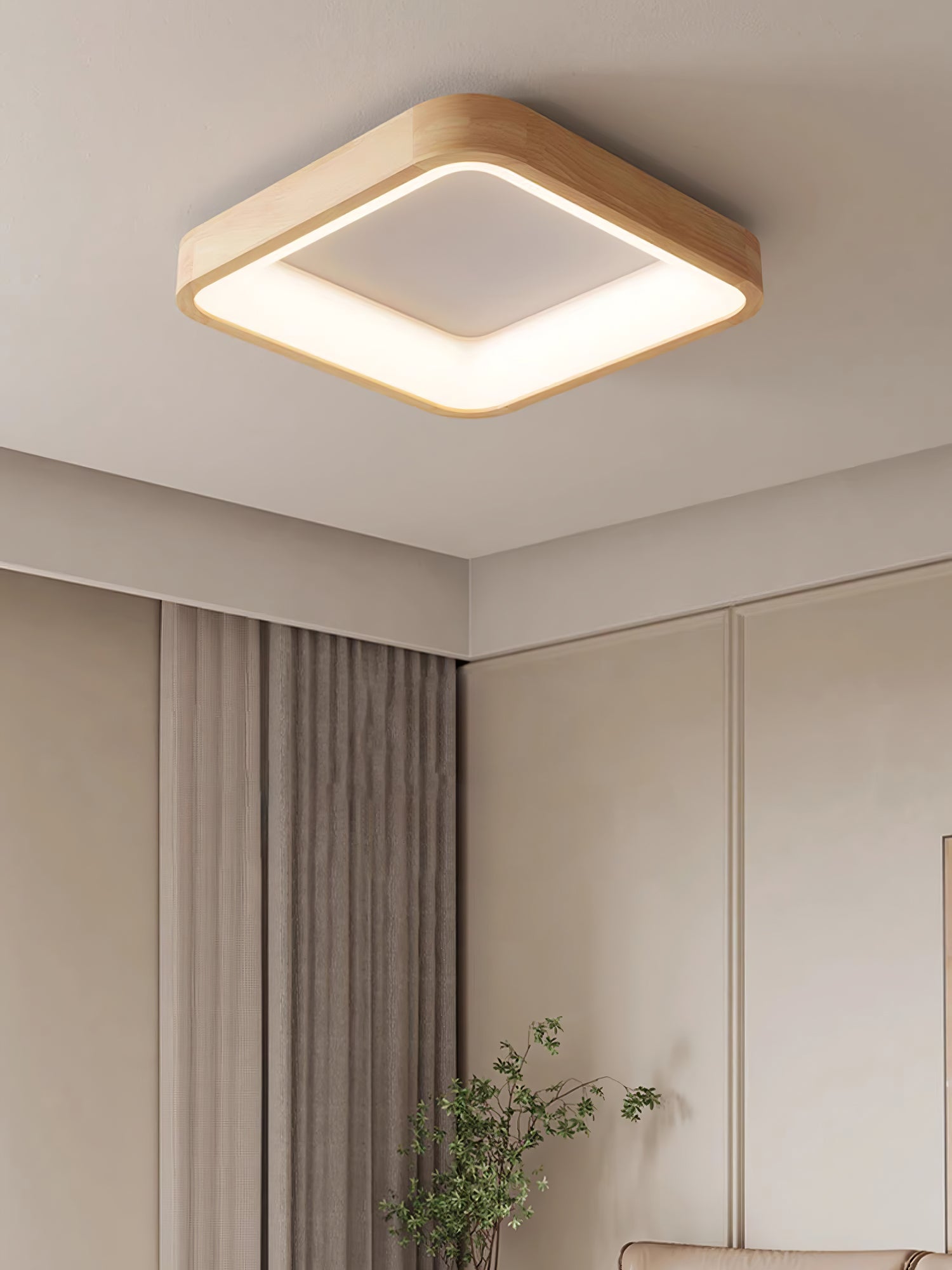 Ligna Square Ceiling Light by FIFTH & BEAM — product view 29